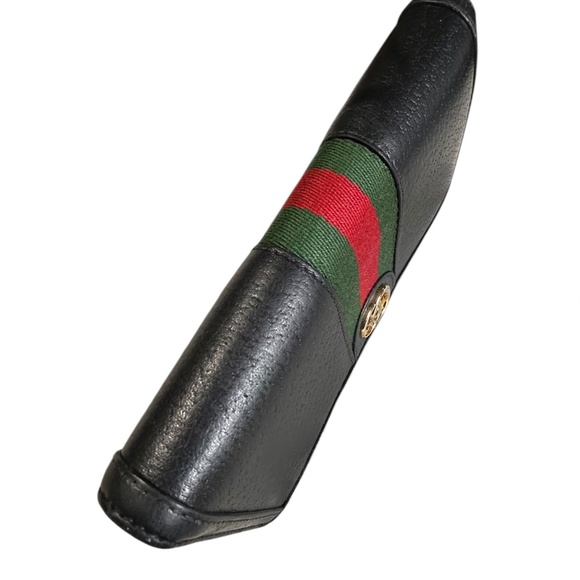 Genuine Gucci Web Ophidia black leather zip around wallet organizer - Picture 4 of 16